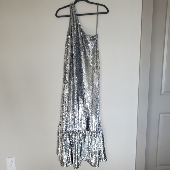 Maeve Anthropologie Sequin One Shoulder Dress - Picture 12 of 15